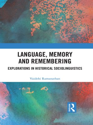 cover image of Language, Memory and Remembering